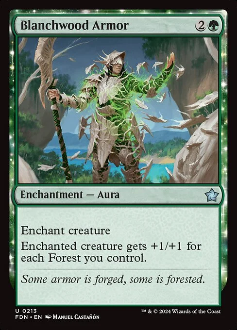 Blanchwood Armor [FDN #213] SPANISH NM