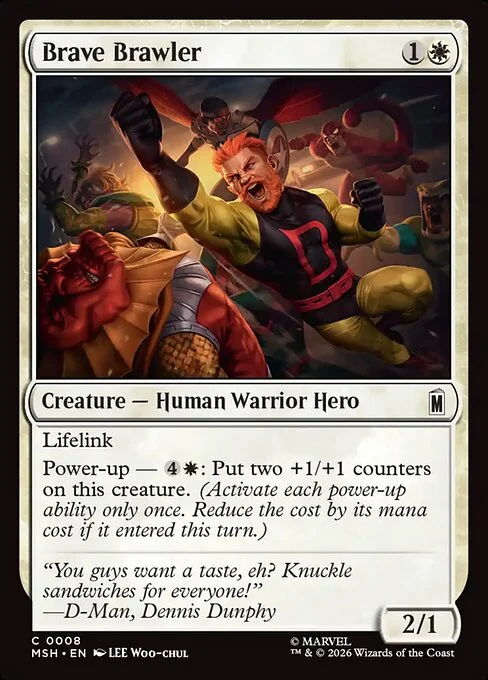 Brave Brawler [MSH #8] SPANISH NM