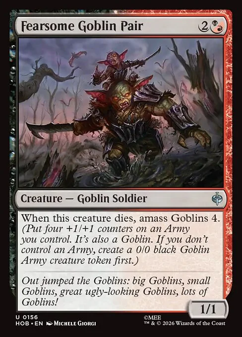 Fearsome Goblin Pair [HOB #156] SPANISH NM