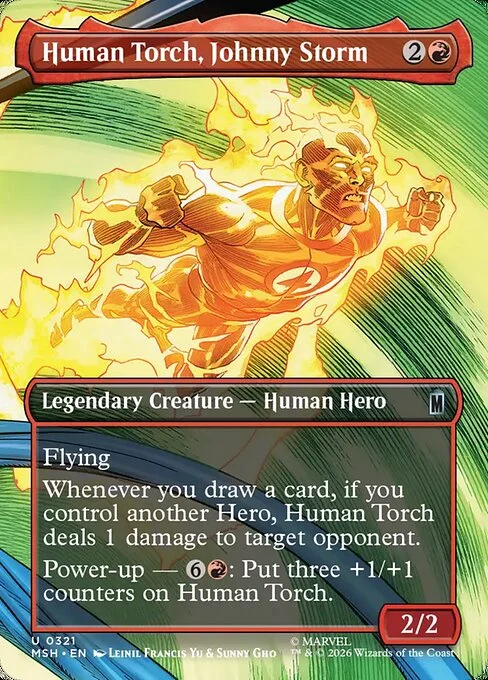 Human Torch, Johnny Storm [XMSH #321] SPANISH NM