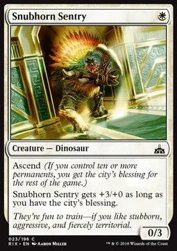 Snubhorn Sentry [RIX #23] ENGLISH NM
