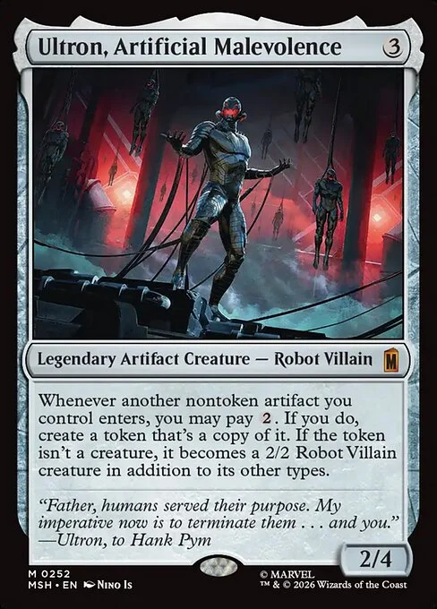 Ultron, Artificial Malevolence [MSH #252] SPANISH NM