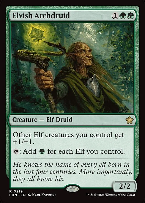Elvish Archdruid [FDN #219] SPANISH NM