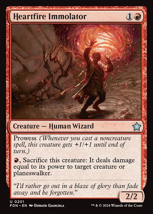 Heartfire Immolator [FDN #201] SPANISH NM