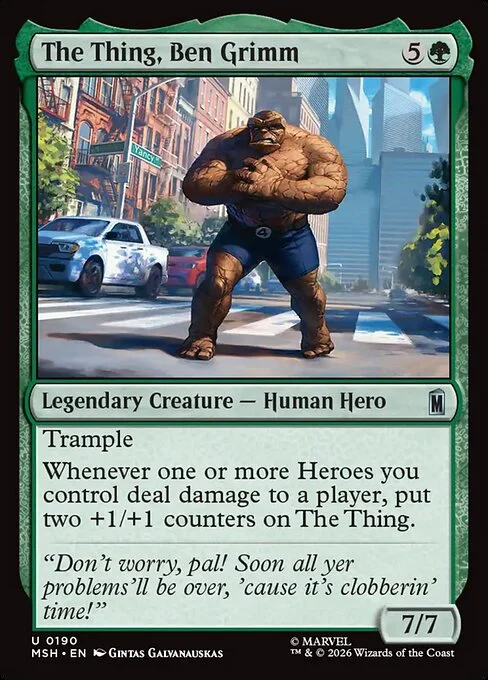 The Thing, Ben Grimm [MSH #190] SPANISH NM
