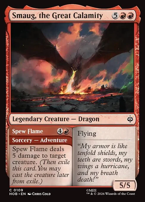 Smaug, the Great Calamity // Spew Flame [HOB #109] SPANISH NM