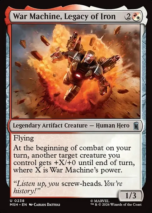 War Machine, Legacy of Iron [MSH #238] SPANISH NM