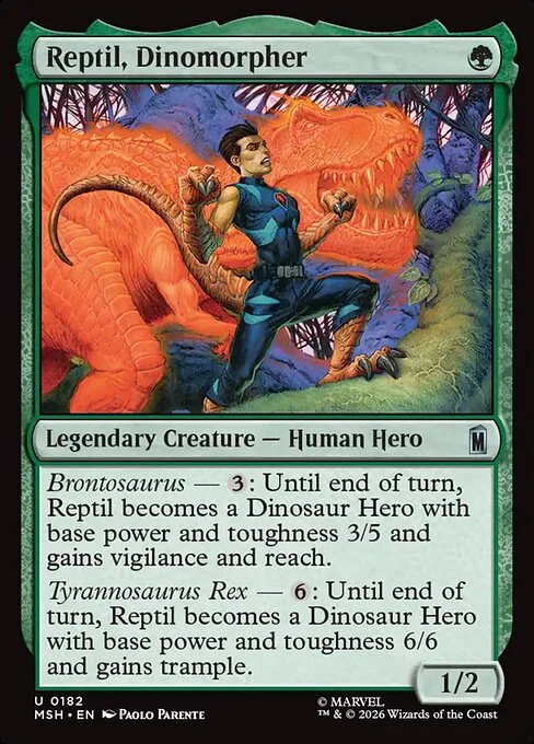 Reptil, Dinomorpher [MSH #182] SPANISH NM