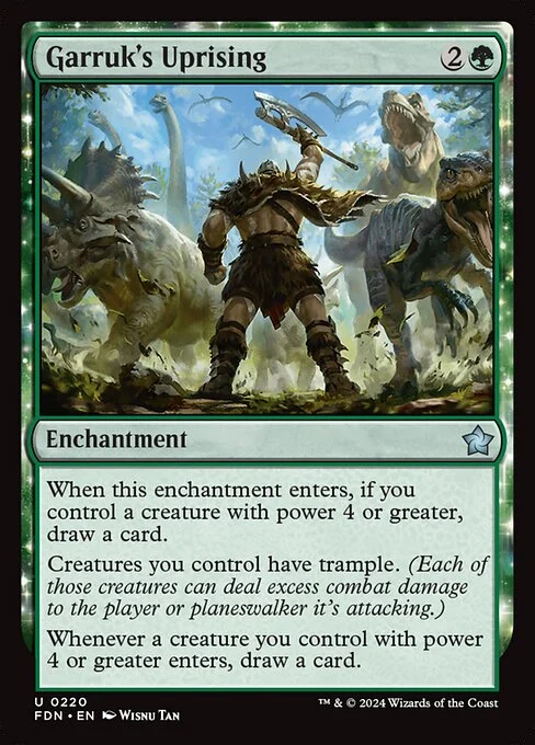 Garruk's Uprising [FDN #220] SPANISH NM