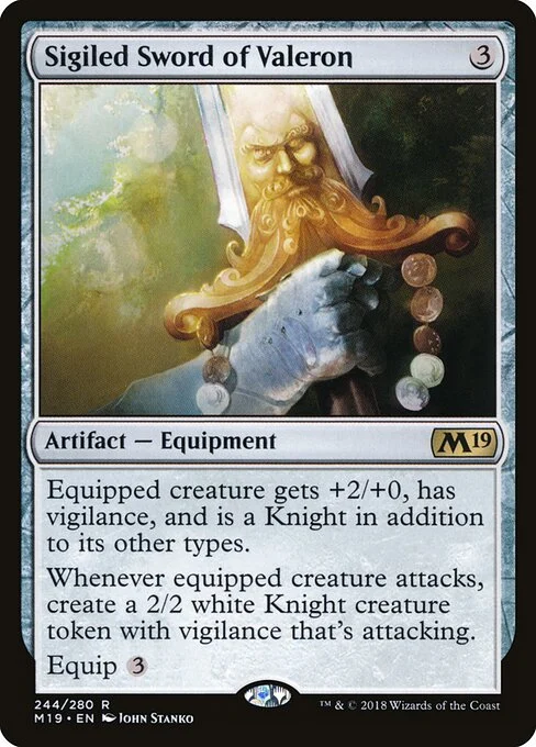 Sigiled Sword of Valeron [M19 #244] ITALIAN NM