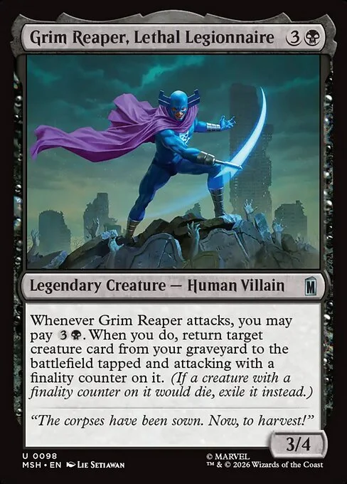 Grim Reaper, Lethal Legionnaire [MSH #98] SPANISH NM