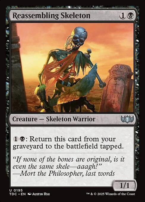 Reassembling Skeleton [TDC #195] SPANISH NM