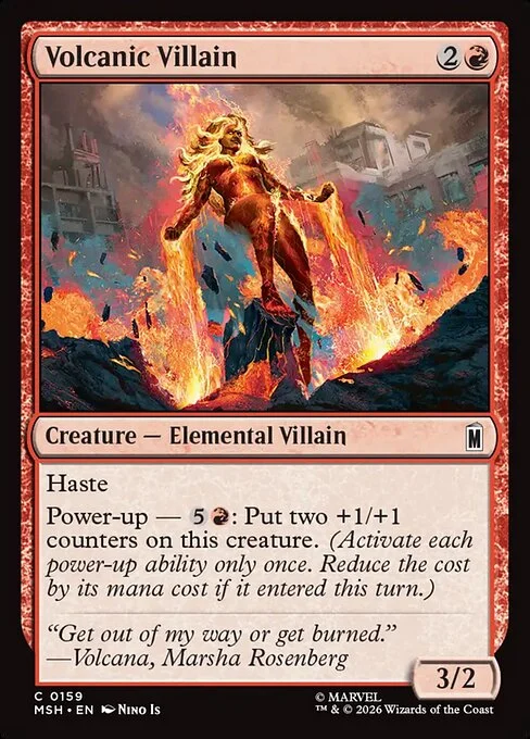 Volcanic Villain [MSH #159] SPANISH NM