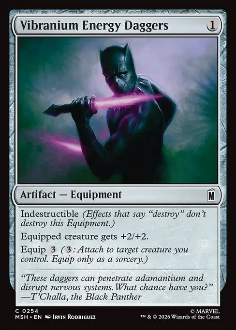 Vibranium Energy Daggers [MSH #254] SPANISH NM