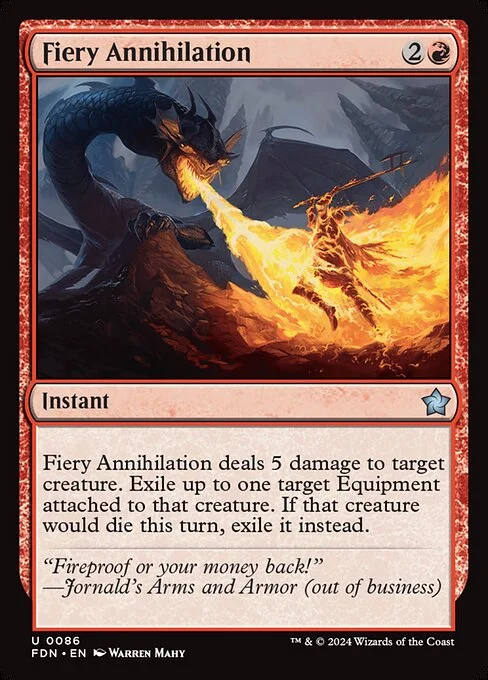 Fiery Annihilation [FDN #86] SPANISH NM