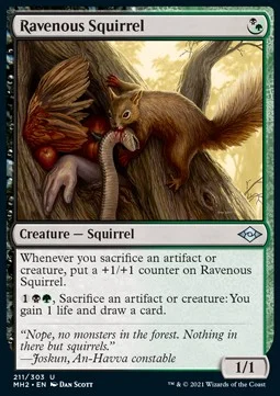 Ravenous Squirrel [MH2 #211] ENGLISH NM