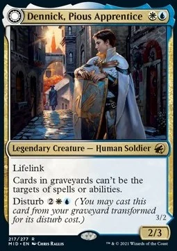 Dennick, Pious Apprentice // Dennick, Pious Apparition [MID #217] ENGLISH NM