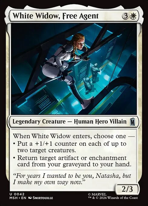 White Widow, Free Agent [MSH #42] SPANISH NM