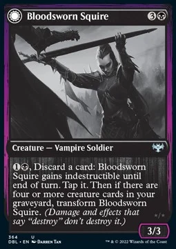 Bloodsworn Squire // Bloodsworn Knight [DBL #364] ENGLISH NM