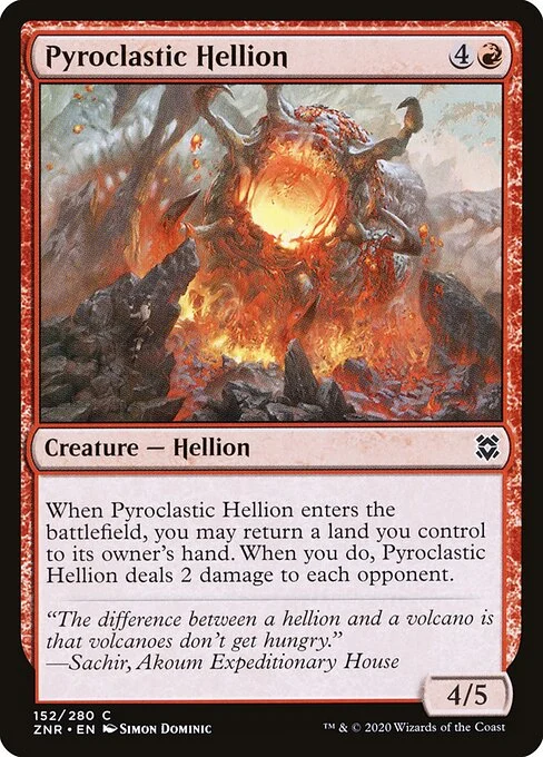 Pyroclastic Hellion [ZNR #152] ENGLISH NM