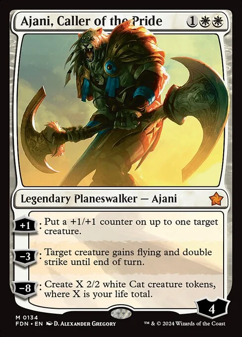 Ajani, Caller of the Pride [FDN #134] SPANISH NM