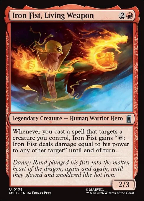 Iron Fist, Living Weapon [MSH #138] SPANISH NM