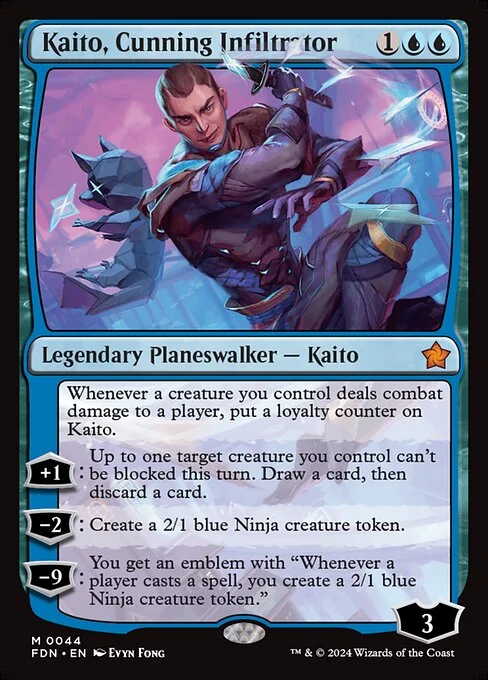 Kaito, Cunning Infiltrator [FDN #44] SPANISH NM