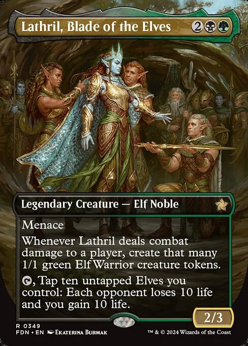 Lathril, Blade of the Elves (V.1) [XFDN #349] SPANISH NM