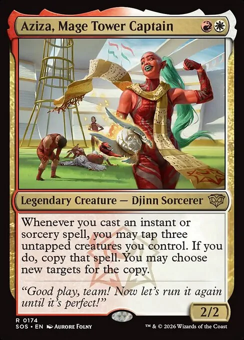 Aziza, Mage Tower Captain [SOS #174] ITALIAN NM
