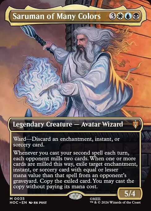 Saruman of Many Colors (V.1) [HOC #35] SPANISH NM