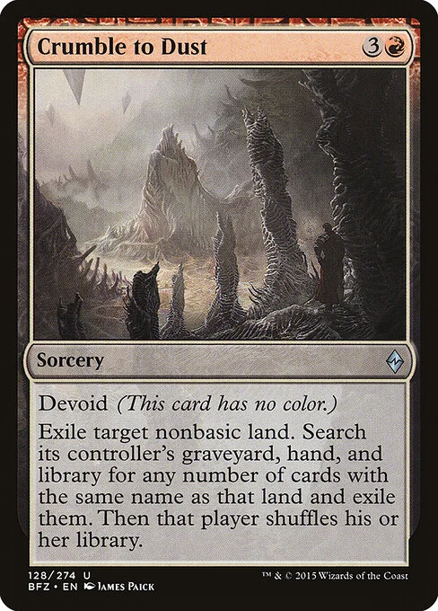 Crumble to Dust [BFZ #128] ENGLISH NM