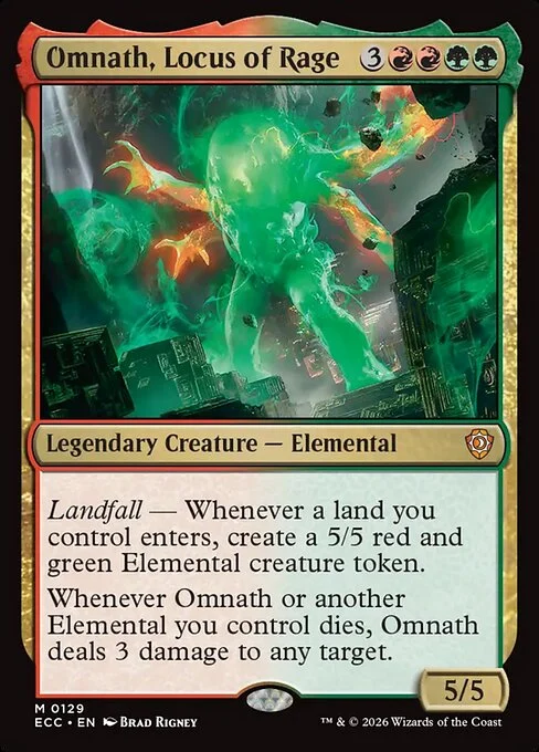 Omnath, Locus of Rage [ECC #129] ENGLISH NM