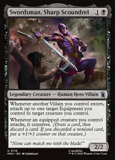 Swordsman, Sharp Scoundrel [MSH #116] SPANISH NM