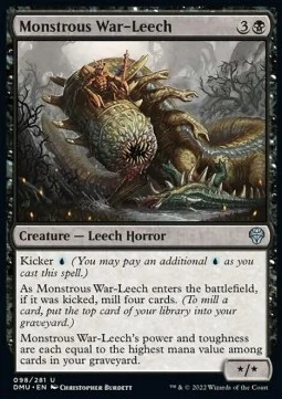 Monstrous War-Leech [DMU #98] ENGLISH NM