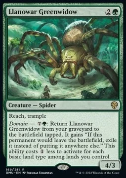 Llanowar Greenwidow [DMU #169] SPANISH NM