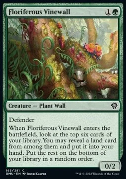 Floriferous Vinewall [DMU #163] ENGLISH NM