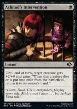 Ashnod's Intervention [BRO #85] SPANISH NM