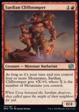 Sardian Cliffstomper [BRO #151] SPANISH NM
