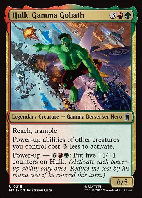 Hulk, Gamma Goliath [MSH #215] SPANISH NM