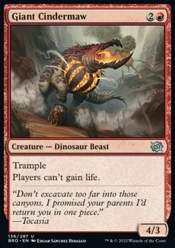 Giant Cindermaw [BRO #136] SPANISH NM