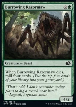 Burrowing Razormaw [BRO #173] SPANISH NM