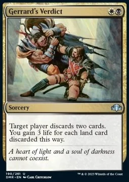 Gerrard's Verdict [DMR #190] ENGLISH NM