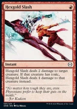 Hexgold Slash [ONE #137] SPANISH NM