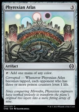 Phyrexian Atlas [ONE #237] SPANISH NM