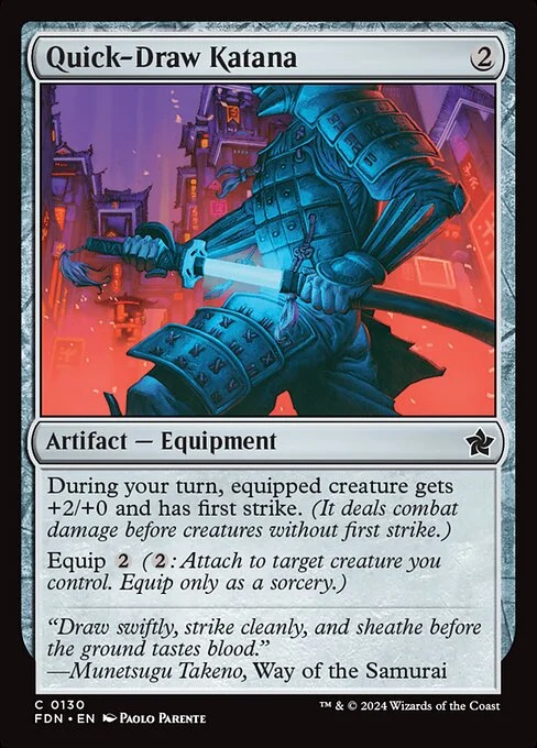 Quick-Draw Katana [FDN #130] SPANISH NM