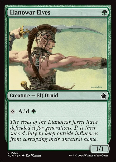 Llanowar Elves [FDN #227] SPANISH NM