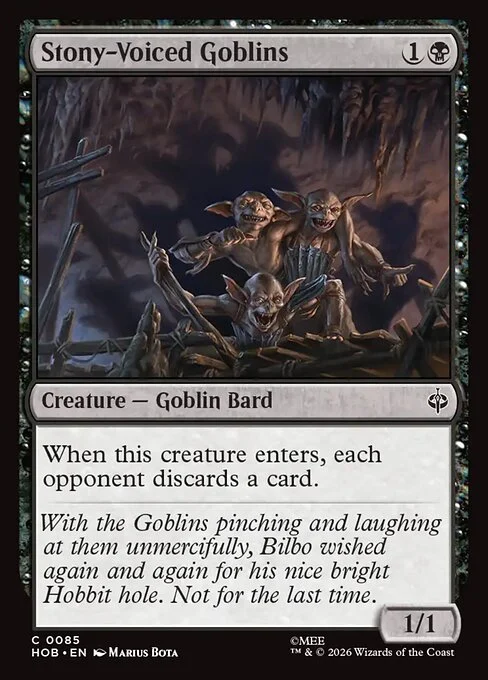 Stony-Voiced Goblins [HOB #85] SPANISH NM