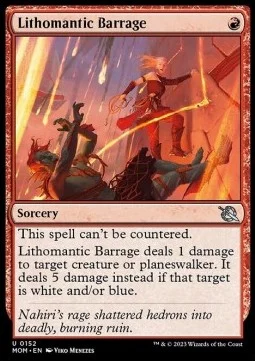 Lithomantic Barrage [MOM #152] SPANISH NM