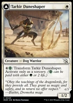 Tarkir Duneshaper // Burnished Dunestomper [MOM #43] SPANISH NM