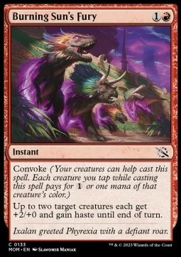 Burning Sun's Fury [MOM #133] SPANISH NM